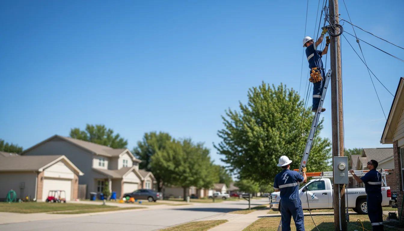 Residential electrician providing installation services in Orlando, WV